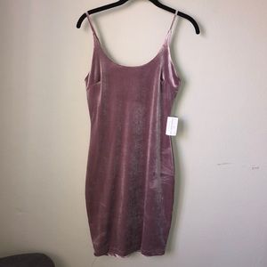 Pink velvet dress!
